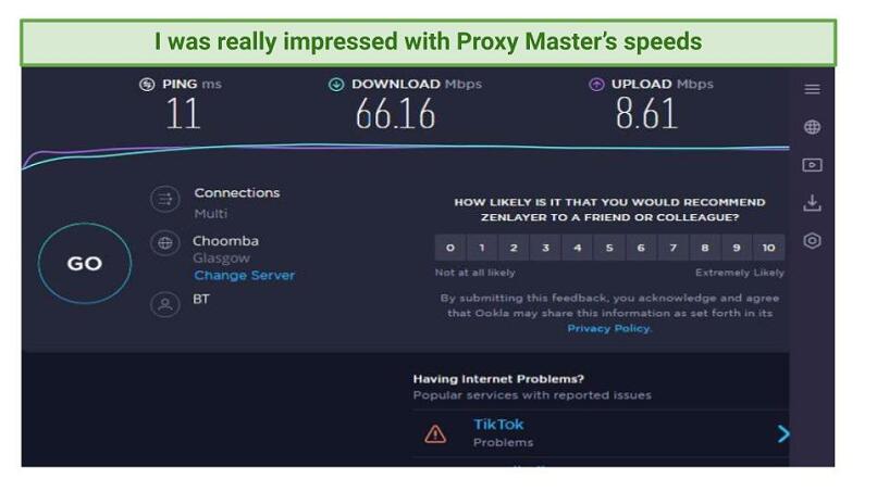 Speeds — Extremely Fast and Reliable